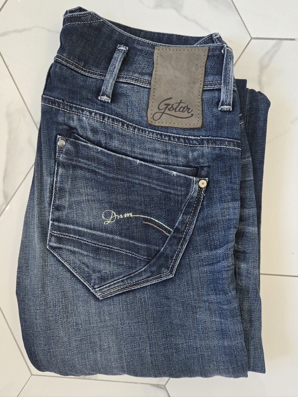 G-Star Slim Skinny Dark Blue Denim Jeans